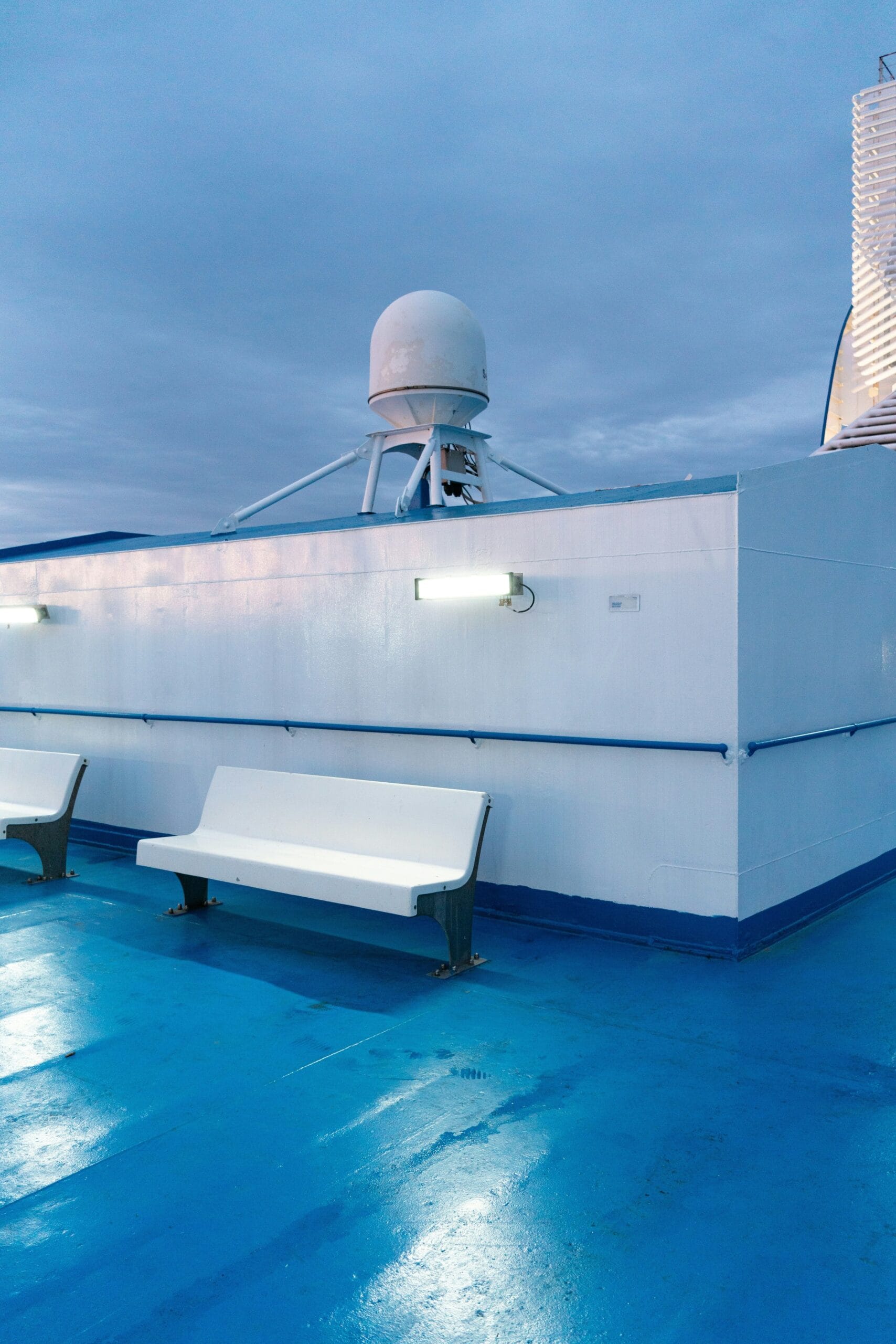 satellite dome on vessel